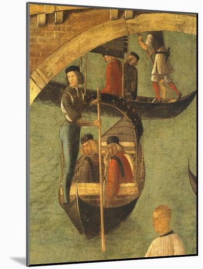 Miracle of Cross at Bridge of San Lorenzo-Gentile Bellini-Mounted Giclee Print