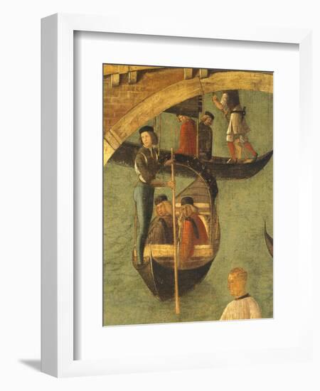 Miracle of Cross at Bridge of San Lorenzo-Gentile Bellini-Framed Giclee Print