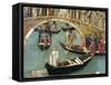 Miracle of Cross at Bridge of San Lorenzo-Gentile Bellini-Framed Stretched Canvas