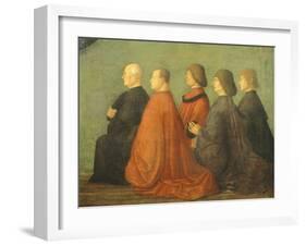 Miracle of Cross at Bridge of San Lorenzo-Gentile Bellini-Framed Giclee Print