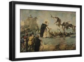 Miracle of Dominican Saint-Francesco Guardi-Framed Giclee Print