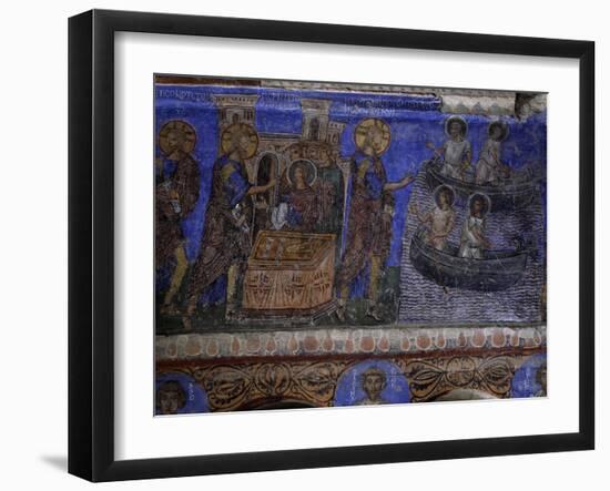 Miracle of Loaves and Fish, Byzantine Fresco in Transept of Tokali Kilise-null-Framed Giclee Print