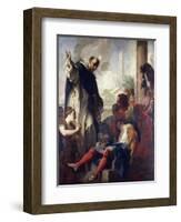 Miracle of St. Dominic-Antonio Balestra-Framed Giclee Print