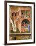 Miracle of St. Nicholas Reviving Boy Posed by Demon-Ambrogio Lorenzetti-Framed Giclee Print