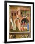 Miracle of St. Nicholas Reviving Boy Posed by Demon-Ambrogio Lorenzetti-Framed Giclee Print