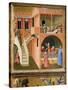 Miracle of St. Nicholas Reviving Boy Posed by Demon-Ambrogio Lorenzetti-Stretched Canvas