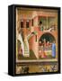 Miracle of St. Nicholas Reviving Boy Posed by Demon-Ambrogio Lorenzetti-Framed Stretched Canvas