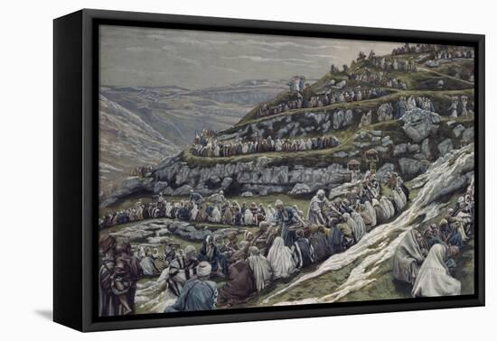 Miracle of the Loaves and Fishes-James Tissot-Framed Stretched Canvas