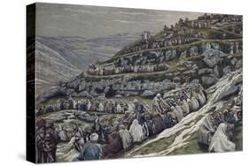 Miracle of the Loaves and Fishes-James Tissot-Stretched Canvas