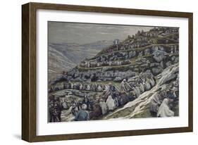 Miracle of the Loaves and Fishes-James Tissot-Framed Giclee Print