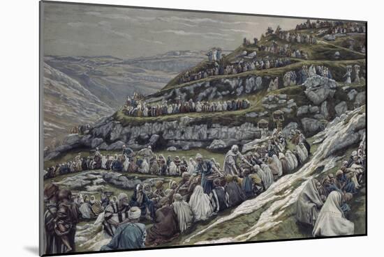 Miracle of the Loaves and Fishes-James Tissot-Mounted Giclee Print