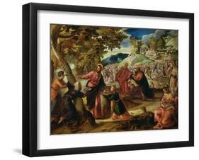 Miracle of the Loves and Fishes-Jacopo Robusti Tintoretto-Framed Giclee Print