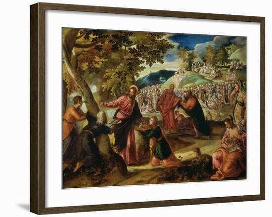 Miracle of the Loves and Fishes-Jacopo Robusti Tintoretto-Framed Giclee Print