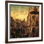 Miracle of the Relic of the True Cross at the Rialto Bridge or the Healing of the Possessed Man-Vittore Carpaccio-Framed Giclee Print