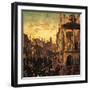 Miracle of the Relic of the True Cross at the Rialto Bridge or the Healing of the Possessed Man-Vittore Carpaccio-Framed Giclee Print