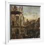 Miracle of the Relic of the True Cross at the Rialto Bridge or the Healing of the Possessed Man-Vittore Carpaccio-Framed Giclee Print