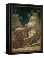 Miracle of the Spring-Giotto di Bondone-Framed Stretched Canvas