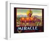 Miracle Orange Label-null-Framed Art Print