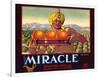 Miracle Orange Label-null-Framed Art Print