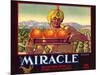 Miracle Orange Label-null-Mounted Art Print