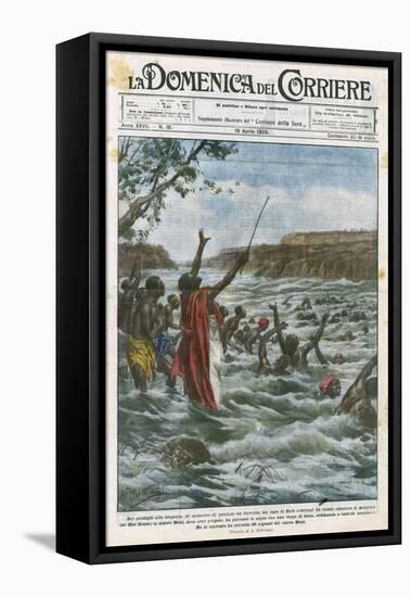 Miracle, Zulu Chief-Achille Beltrame-Framed Stretched Canvas