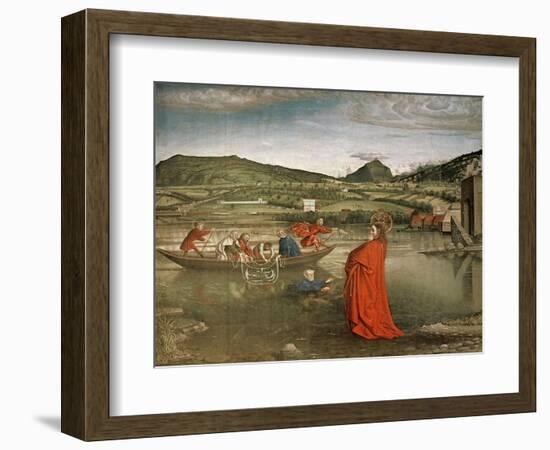 Miraculous Draught of Fishes, from the Altarpiece of Cardinal Francois De Mies, C.1444-Konrad Witz-Framed Premium Giclee Print