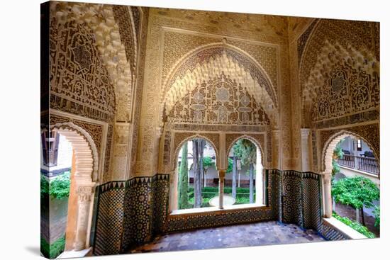 Mirador De Daraxa O Lindaraja, Palacio De Los Leones, the Alhambra, Granada, Andalucia, Spain-Carlo Morucchio-Stretched Canvas