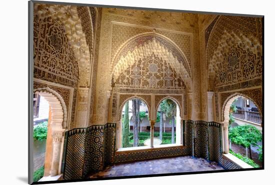 Mirador De Daraxa O Lindaraja, Palacio De Los Leones, the Alhambra, Granada, Andalucia, Spain-Carlo Morucchio-Mounted Photographic Print