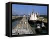 Miraflores Locks, Panama Canal, Panama, Central America-Sergio Pitamitz-Framed Stretched Canvas