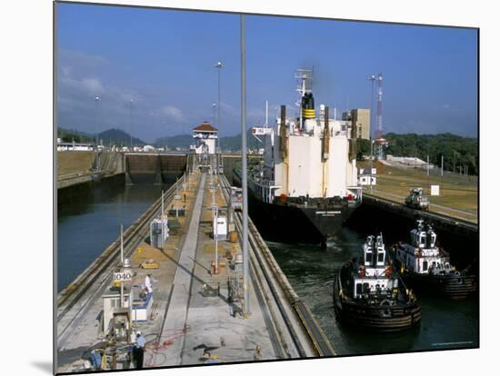 Miraflores Locks, Panama Canal, Panama, Central America-Sergio Pitamitz-Mounted Photographic Print
