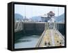 Miraflores Locks, Panama Canal, Panama, Central America-Sergio Pitamitz-Framed Stretched Canvas