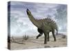 Miragaia Dinosaur Rearing Up-Stocktrek Images-Stretched Canvas