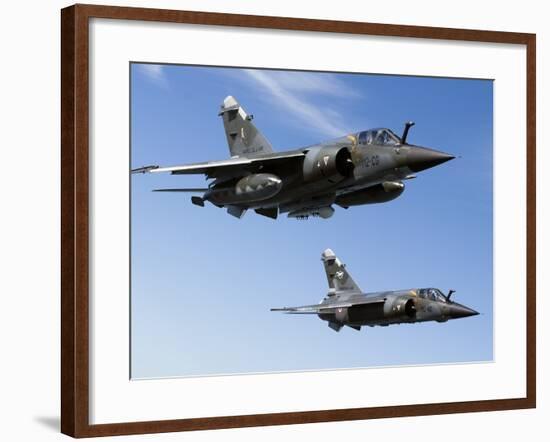 Mirage F1CR of the French Air Force Over France-Stocktrek Images-Framed Photographic Print