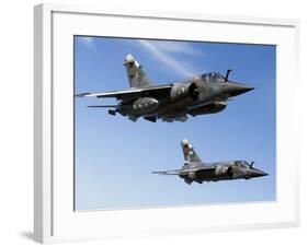 Mirage F1CR of the French Air Force Over France-Stocktrek Images-Framed Photographic Print