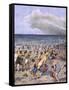 Mirage on the Beach-Achille Beltrame-Framed Stretched Canvas
