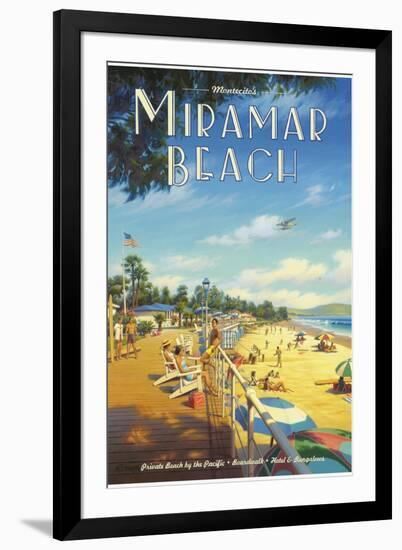 Miramar Beach, Montecito California-Kerne Erickson-Framed Art Print