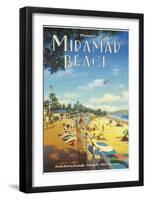 Miramar Beach, Montecito California-Kerne Erickson-Framed Art Print