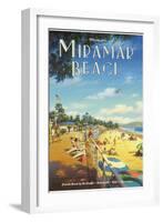 Miramar Beach, Montecito California-Kerne Erickson-Framed Art Print