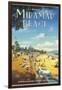 Miramar Beach, Montecito California-Kerne Erickson-Framed Art Print