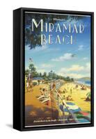 Miramar Beach, Montecito California-Kerne Erickson-Framed Stretched Canvas