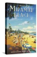 Miramar Beach, Montecito California-Kerne Erickson-Stretched Canvas