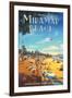 Miramar Beach, Montecitos-Kerne Erickson-Framed Art Print