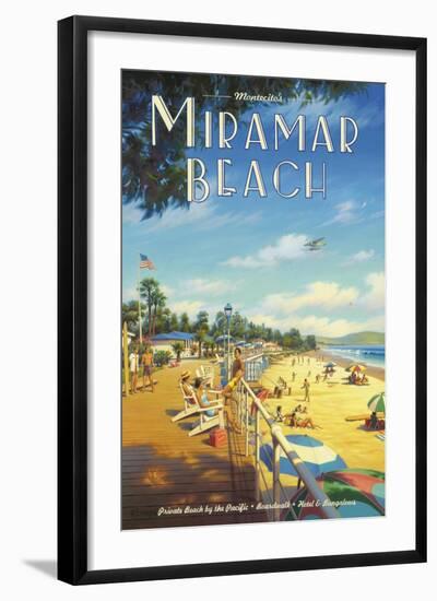 Miramar Beach, Montecitos-Kerne Erickson-Framed Art Print