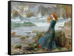 Miranda, 1916-John William Waterhouse-Framed Stretched Canvas