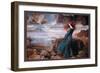 Miranda and the Tempest-John William Waterhouse-Framed Art Print