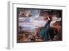 Miranda and the Tempest-John William Waterhouse-Framed Art Print