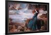 Miranda and the Tempest-John William Waterhouse-Framed Art Print