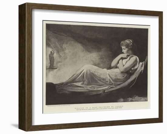 Miranda in a Boat Propelled by Caliban-George Romney-Framed Giclee Print