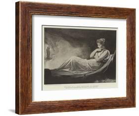 Miranda in a Boat Propelled by Caliban-George Romney-Framed Giclee Print