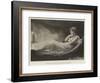Miranda in a Boat Propelled by Caliban-George Romney-Framed Giclee Print